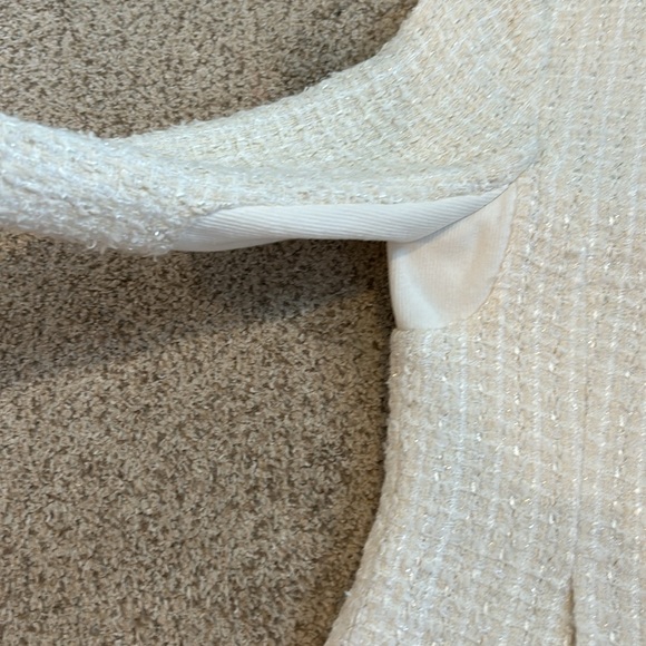 Truth & Pride Ivory Tweed Blazer, XS - Picture 5 of 16